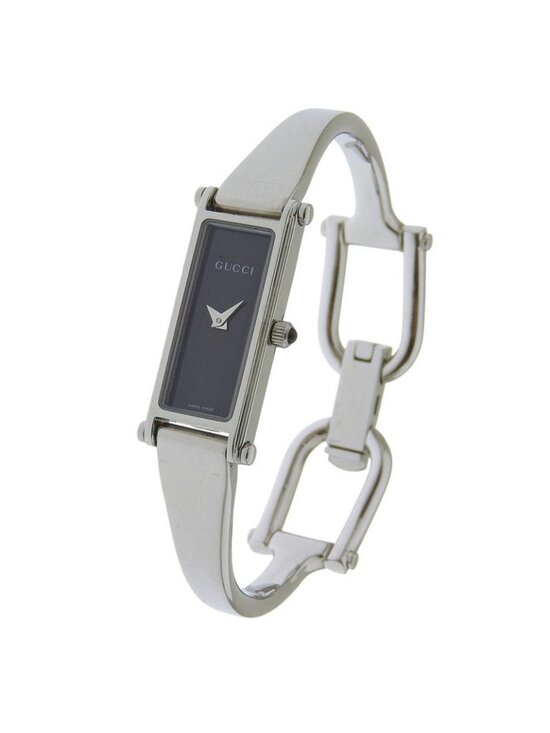 Gucci Stainless Steel Quartz Analog Display Black Dial Watch main image 8